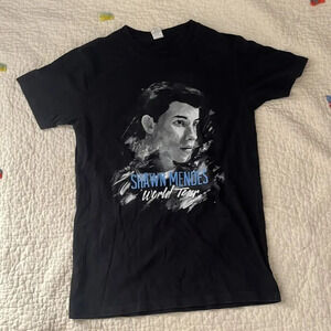 Shawn Mendes Shirt Adult Men's Size xs 2016 World Tour Black Short Sleeve